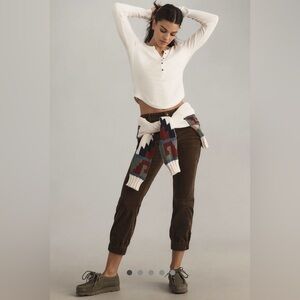 ANTHROPOLOGIE Pilcro and Letterpress NWT Corduroy Richie Slim Joggers